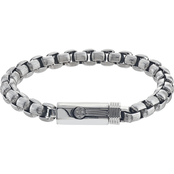 Esquire Stainless Steel 8mm Box Link Bracelet