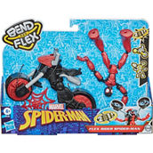 Marvel Bend and Flex, Flex Rider Spider-Man and 2 In 1 Motorcycle Action Figure