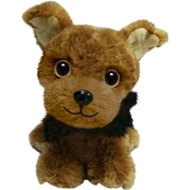 First and Main Wuffles Yorkie 7 in. Sitting Plush Dog
