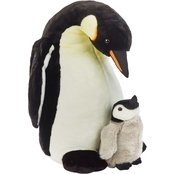 Venturelli National Geographic Basic Collection Lelly Plush Giant Penguin with Baby