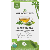 Miracle Tree Organic Moringa Superfood Tea, Green Tea, 12 - 25 ct. packs