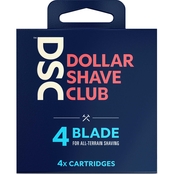 Dollar Shave Club 4 Blade Razor Refill Cartridges 4 ct.