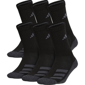 Adidas Little Boys Cushioned Angle Stripe Crew Socks 6 pk.