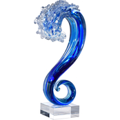 Dale Tiffany Pacific Wave Art Glass Sculpture