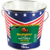 TIKI BiteFighter USA Flag 17 oz. Citronella Wax Metal Bucket