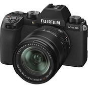 FujiFilm X S10 Body with XF 18 to 55mm Lens Kit, Black