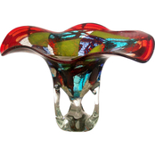 Dale Tiffany Montana Hand Blown Art Glass Bowl