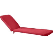 Outdoor Decor Ruby Red Lounger Chair Cushion