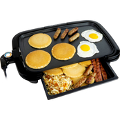 HomeCraft Non-Stick Griddle With Warming Drawer