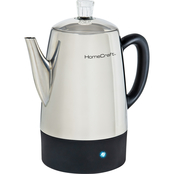 HomeCraft 10 Cup Stainless Steel Coffee Percolator