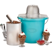 Nostalgia Electrics 4 qt. Electric Ice Cream Maker with Easy-Carry Handle