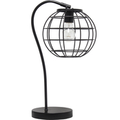 Lalia Home 20 in. Arched Metal Cage Table Lamp