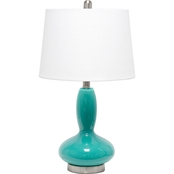Lalia Home 23.5 in. Glass Dollop Table Lamp