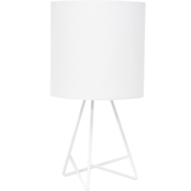 Simple Designs Down to the Wire 13.5 in. Table Lamp with Fabric Shade