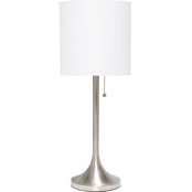 Simple Designs 21 in. Tapered Table Lamp
