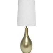 Simple Designs 19.25 in. Tear Drop Table Lamp