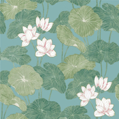 RoomMates Lily Pad Peel and Stick Wallpaper