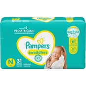 Pampers Swaddlers Jumbo 31 ct., Size 0 Less Than 10 lb.