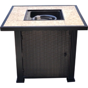 Summerville Furnishings Montrey 30 in. Square Fire Pit Table