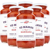 Yo Mama's Keto & Paleo Marinara Pasta Sauce 25 oz. jars, 6 pk.