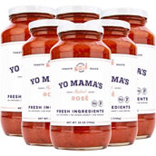 Yo Mama's Keto and Paleo Rosé Wine Pasta Sauce 6 pk. 25 oz. each
