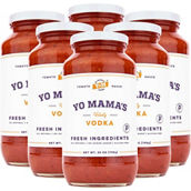Yo Mama's Keto and Paleo Vodka Wine Pasta Sauce 6 pk., 25 oz. each
