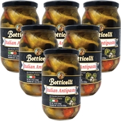 Botticelli Antipasto 18 oz. Glass Jars, 6 pk.