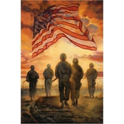 Courtside Market Bless America's Heroes Canvas Wall Art