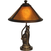 Dale Tiffany 17 in. Ginger Mica Accent Lamp
