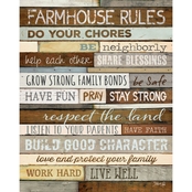 Courtside Market Farmhouse Rules Canvas Wall Art