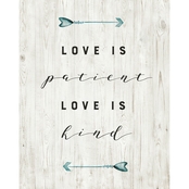 Courtside Market Love Is Patient Canvas Wall Art