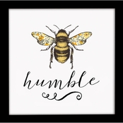 Simply Perfect Bumble Bee Humble Wall Art 8 x 8