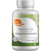 Zahler Vitamin D3 3,000IU Certified Kosher Softgels 120 ct.