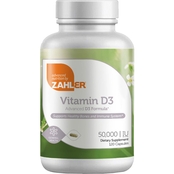 Zahler Vitamin D3 50,000IU High Dose Supplement Certified Kosher Capsules 120 ct.