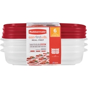 Rubbermaid Easy Find Lids Divided Meal Prep Container 3 pk.