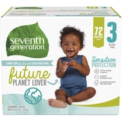 Seventh Generation Free and Clear Diapers Size 3, 72 ct.