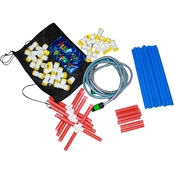 Funphix Sprinklers Set with Poles and Hose for Outdoor Water Fun