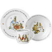 Wedgwood Flopsy, Mopsy and Cottontail Nurseryware 3 pc. Set