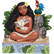 Jim Shore Disney Traditions Moana with Pua and Hei Hei Figurine