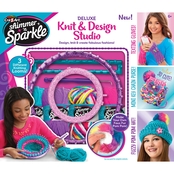 Cra-Z-Art Shimmer n Sparkle Deluxe Knit and Design Studio Playset