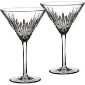 Waterford Lismore 9 0z. Diamond Martini Glass, Set of 2