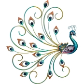 Regal Arts Luster Wall Decor 24 in. Peacock