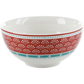 Gibson Home Village Vines 6 in. Deep Bowl