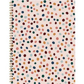 TF Publishing Undated Spotted Dot Boho Large Weekly and Monthly Spiral Planner