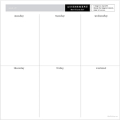 TF Publishing Undated Executive Weekly Square Schedule Pad