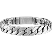 Esquire 12mm Curb Stainless Steel Bracelet