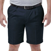 Haggar Big & Tall Cool 18 PRO Solid Pleat Front Shorts