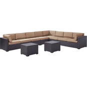 Biscayne 7 pc. Wicker Sectional Set