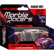 Marble Racers Red Pull Back Light Up Race Car