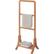 Neu Home Freestanding Bamboo Towel Rack